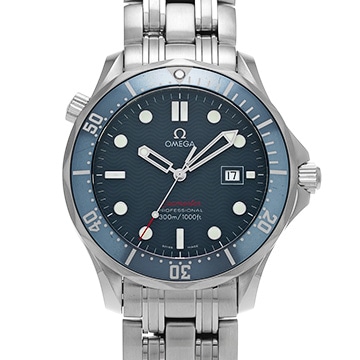 オメガ シーマスター 300 クォーツ 2221.80 ブルー メンズ 時計 【中古】【wristwatch】