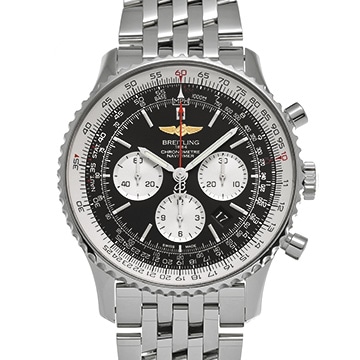 ブライトリング ナビタイマー 01 46 AB012721/BD09 ブラック/シルバー メンズ 時計 【中古】【wristwatch】