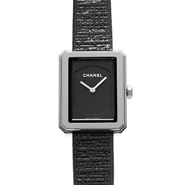 シャネル ボーイフレンド ツイード H5317 ブラック レディース 時計 【中古】【wristwatch】