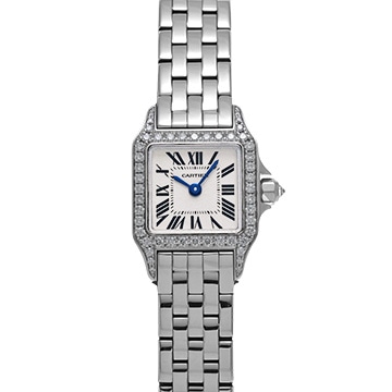 カルティエ サントス ドゥモワゼル ミニ WF9005Y8 シルバー レディース 時計 【中古】【wristwatch】