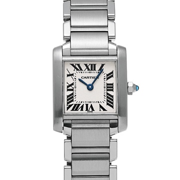 カルティエ タンクフランセーズ SM　 W51008Q3 シルバー レディース 時計 【中古】【wristwatch】