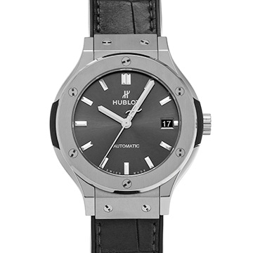 ウブロ クラシックフュージョン チタニウム レーシンググレー 565.NX.7071.LR グレー メンズ 時計 【中古】【wristwatch】