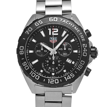 タグ ホイヤー フォーミュラ1 クォーツ クロノグラフ CAZ1010.BA0842 ブラック メンズ 時計 【中古】【wristwatch】