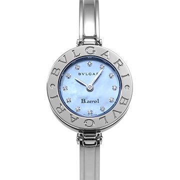 ブルガリ ビーゼロワン BZ22S ブルーシェル/ダイヤモンド レディース 時計 【中古】【wristwatch】