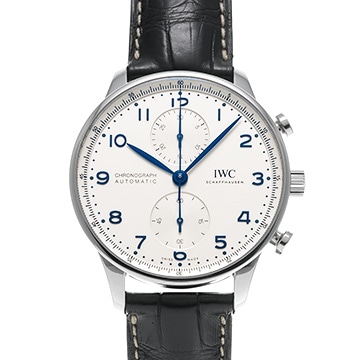 IWC ポルトギーゼ クロノグラフ IW371605 シルバー メンズ 時計 【中古】【wristwatch】