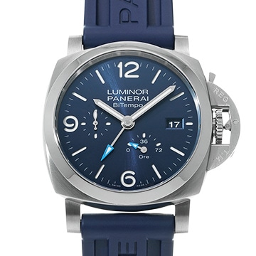 パネライ ルミノール BiTempo パワーリザーブ PAM01361 ブルー メンズ 時計 【中古】【wristwatch】