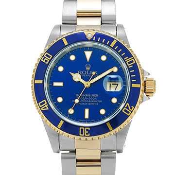 ロレックス サブマリーナ デイト 16613 ブルー メンズ 時計 【中古】【wristwatch】