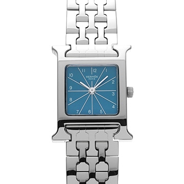 エルメス Hウォッチ HH1.210 ブルー レディース 時計 【中古】【wristwatch】