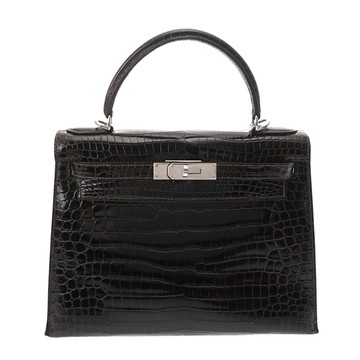 エルメス ケリー 28 外縫い 2WAY コカオン ポロサスマット レディース バッグ 【中古】【bag】