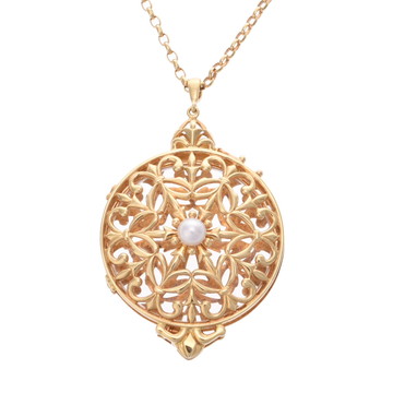 ミキモト ルーペ ネックレス ゴールド K18イエローゴールド YG/パール レディース ジュエリー 【中古】【jewelry】