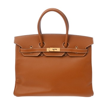 エルメス バーキン 35 コニャック ヴォーエプソン ユニセックス バッグ 【中古】【bag】