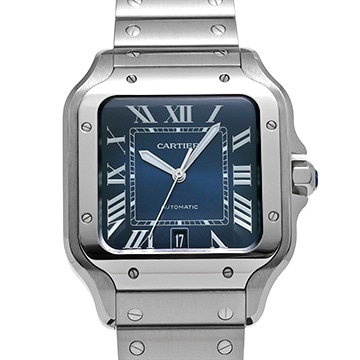 カルティエ サントス ドゥ カルティエ LM WSSA0013 ブルー・グラデーション メンズ 時計 【中古】【wristwatch】