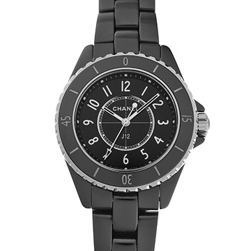 シャネル J12 33MM H5695 ブラックラッカー レディース 時計 【中古】【wristwatch】