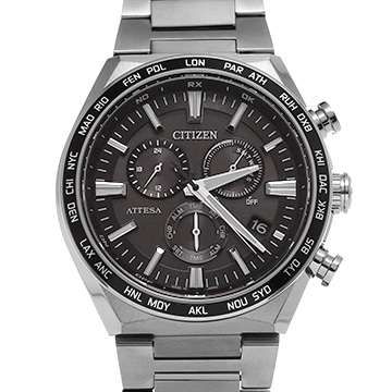 シチズン アテッサ ACT Line エコ・ドライブ CB5966-69E ブラック メンズ 時計 【中古】【wristwatch】