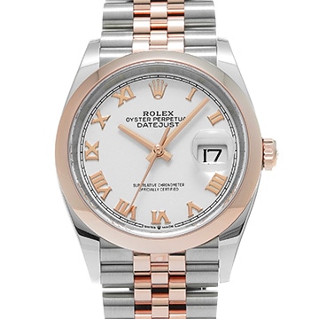 ロレックス デイトジャスト 36 126201 ホワイト メンズ 時計 【未使用】【wristwatch】