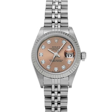 ロレックス デイトジャスト 79174G ピンク/ダイヤモンド レディース 時計 【中古】【wristwatch】