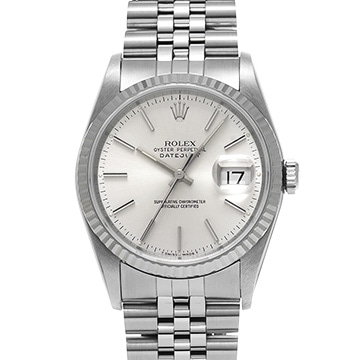 ロレックス デイトジャスト 16234 ホワイト メンズ 時計 【中古】【wristwatch】