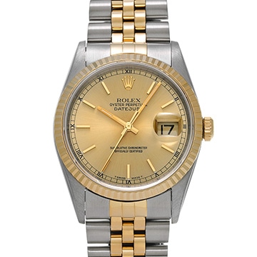 ロレックス デイトジャスト 16233 シャンパン メンズ 時計 【中古】【wristwatch】
