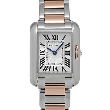 カルティエ タンク アングレーズ SM W5310036 シルバー レディース 時計 【中古】【wristwatch】
