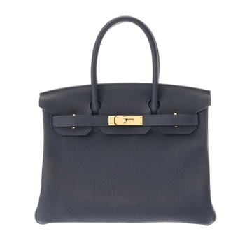 エルメス バーキン 30 ブルーニュイ トゴ レディース バッグ 【中古】【bag】