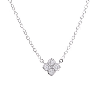 カルティエ ヒンドゥ ネックレス シルバー K18ホワイトゴールド WG レディース ジュエリー 【中古】【jewelry】
