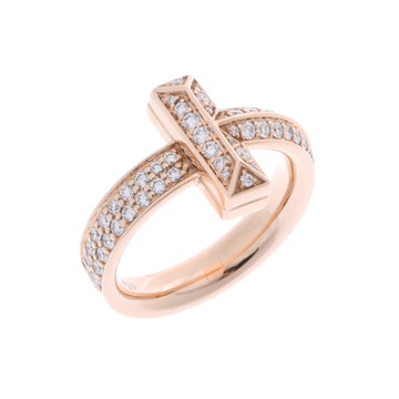 ティファニー Tワン ワイド リング ゴールド K18ピンクゴールド PG レディース ジュエリー 【中古】【jewelry】