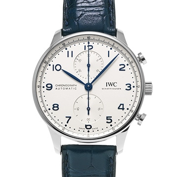 IWC ポルトギーゼ クロノグラフ IW371605 シルバー メンズ 時計 【中古】【wristwatch】
