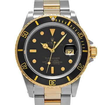 ロレックス サブマリーナ デイト 16803 ブラック メンズ 時計 【中古】【wristwatch】