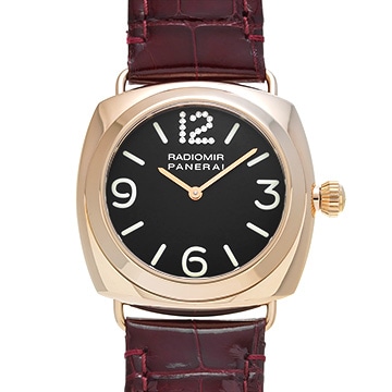 パネライ ラジオミール ダイアモンドコレクション PAM00101 ブラック/ダイヤモンド メンズ 時計 【中古】【wristwatch】