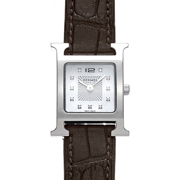エルメス Hウォッチ HH1.210 ホワイトシェル/ダイヤモンド レディース 時計 【中古】【wristwatch】