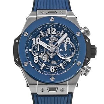 ウブロ ビッグバン ウニコ チタニウム ブルーセラミック 421.NL.5170.RX ブルー メンズ 時計 【中古】【wristwatch】