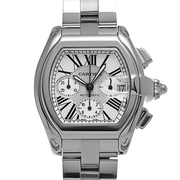 カルティエ ロードスター クロノグラフ W62019X6 シルバー メンズ 時計 【中古】【wristwatch】