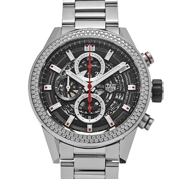 タグ ホイヤー カレラ キャリバーホイヤー01 クロノグラフ CAR201P.BA0766 スケルトン メンズ 時計 【中古】【wristwatch】