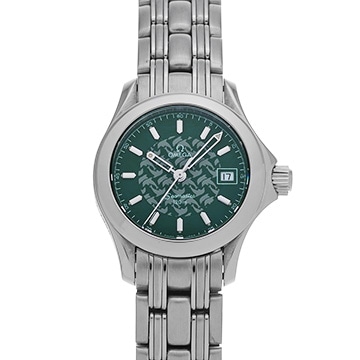オメガ シーマスター 120 ジャック・マイヨール 1998 2586.70 グリーン レディース 時計 【中古】【wristwatch】