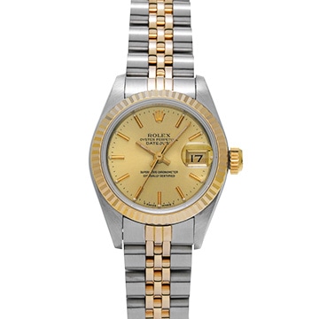 ロレックス デイトジャスト 69173 シャンパン レディース 時計 【中古】【wristwatch】