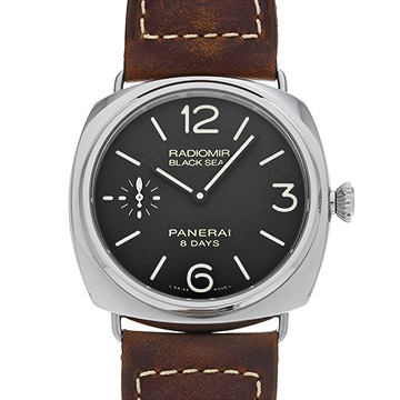 パネライ ラジオミール ブラックシール 8デイズ アッチャイオ PAM00609 ブラック メンズ 時計 【中古】【wristwatch】