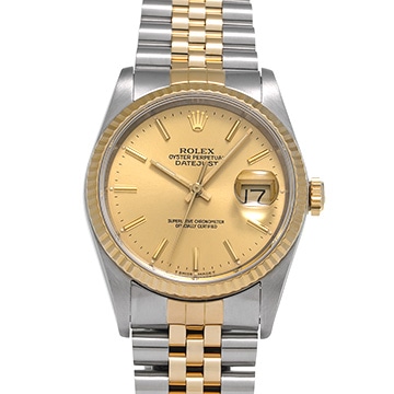 ロレックス デイトジャスト 16233 シャンパン メンズ 時計 【中古】【wristwatch】