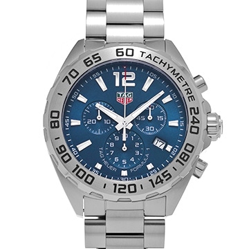 タグ ホイヤー フォーミュラ1 クォーツ クロノグラフ CAZ101K.BA0842 ブルー メンズ 時計 【中古】【wristwatch】