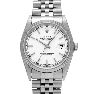 ロレックス デイトジャスト 16234 ホワイト メンズ 時計 【中古】【wristwatch】