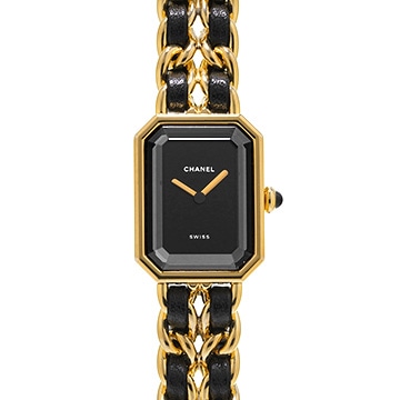 シャネル プルミエール M H0001 ブラック レディース 時計 【中古】【wristwatch】