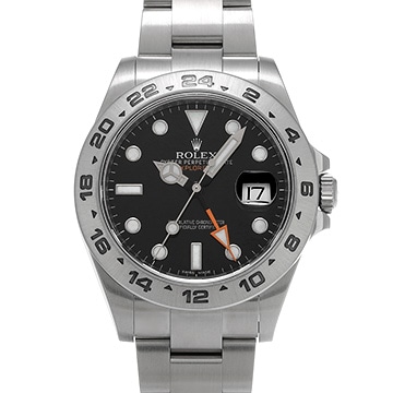 ロレックス エクスプローラーII 216570 ブラック メンズ 時計 【中古】【wristwatch】