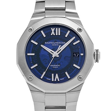ボーム&メルシェ リビエラ ボーマティック M0A10616 ブルー メンズ 時計 【中古】【wristwatch】
