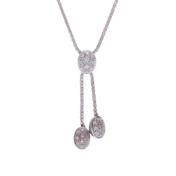 ダミアーニ ダイヤネックレス シルバー K18ホワイトゴールド WG レディース ジュエリー 【中古】【jewelry】