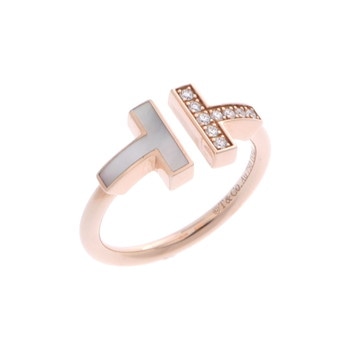 ティファニー Tワイヤーリング ゴールド K18ピンクゴールド PG レディース ジュエリー 【中古】【jewelry】