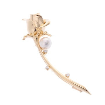 ミキモト グレースケリー コレクション ブローチ ゴールド K18イエローゴールド YG レディース ジュエリー 【中古】【jewelry】