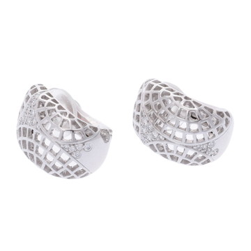 カルティエ ヌーベルバーグ アジュレ イヤリング シルバー K18ホワイトゴールド WG レディース ジュエリー 【中古】【jewelry】