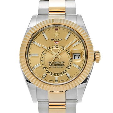 ロレックス スカイドゥエラー 326933 シャンパン メンズ 時計 【中古】【wristwatch】