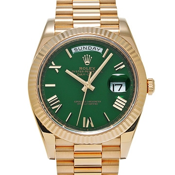 ロレックス デイデイト 40 228238 グリーン メンズ 時計 【中古】【wristwatch】
