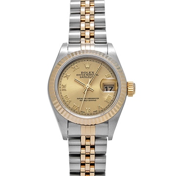 ロレックス デイトジャスト 79173 シャンパン レディース 時計 【中古】【wristwatch】