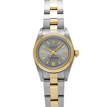 ロレックス オイスターパーペチュアル 76183 グレー レディース 時計 【中古】【wristwatch】